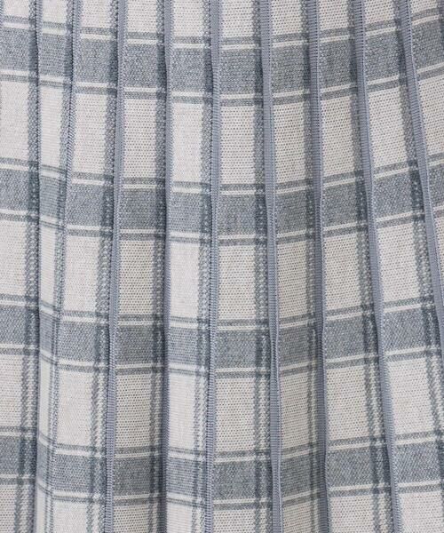 Maison de CINQ / メゾン ドゥ サンク ロング・マキシ丈スカート | チェック柄プリーツニットスカート/洗える | 詳細8