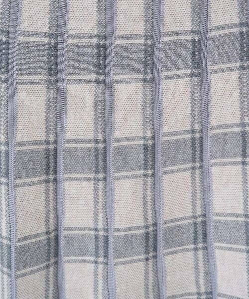 Maison de CINQ / メゾン ドゥ サンク ロング・マキシ丈スカート | 【小さいサイズ】チェック柄プリーツニットスカート/洗える | 詳細10