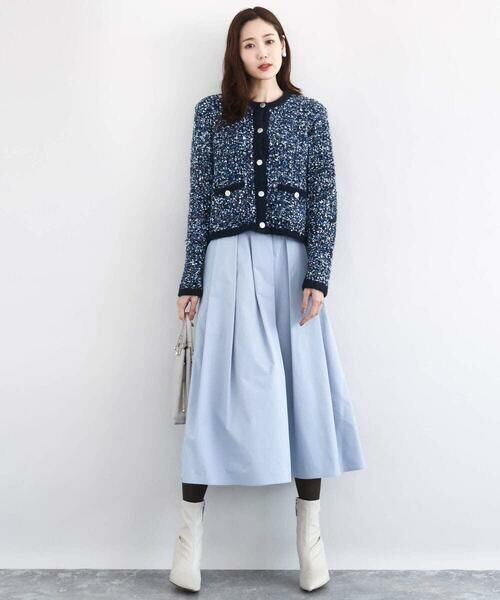 Maison de CINQ / メゾン ドゥ サンク ロング・マキシ丈スカート | メモリータフタ タックフレアスカート/洗濯機で洗える | 詳細29