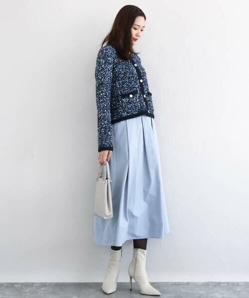 Maison de CINQ / メゾン ドゥ サンク ロング・マキシ丈スカート | メモリータフタ タックフレアスカート/洗濯機で洗える | 詳細30