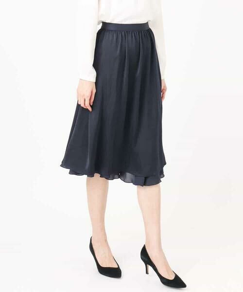 Maison de CINQ / メゾン ドゥ サンク ミニ・ひざ丈スカート | リバーシブルシフォンプリーツスカート/洗える | 詳細17