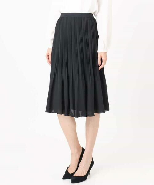 Maison de CINQ / メゾン ドゥ サンク ミニ・ひざ丈スカート | リバーシブルシフォンプリーツスカート/洗える | 詳細19