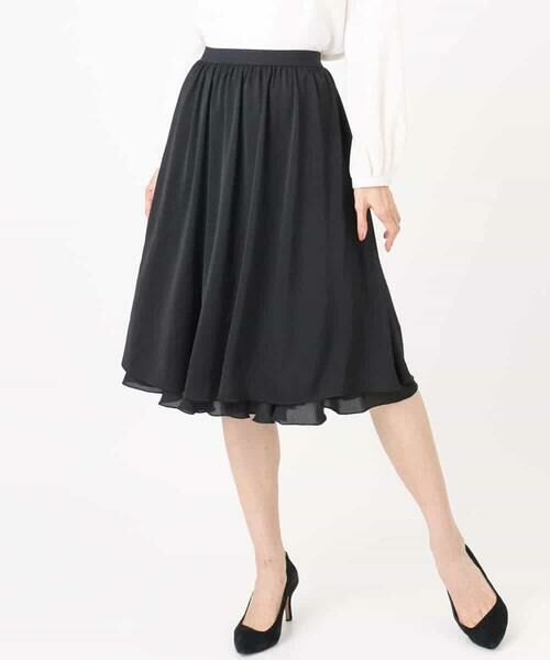 Maison de CINQ / メゾン ドゥ サンク ミニ・ひざ丈スカート | リバーシブルシフォンプリーツスカート/洗える | 詳細21