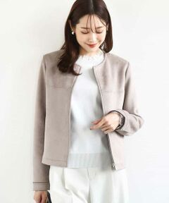 Maison de CINQ / メゾン ドゥ サンク その他アウター | 【小さいサイズ】フェイクスウェードショートブルゾン/洗える