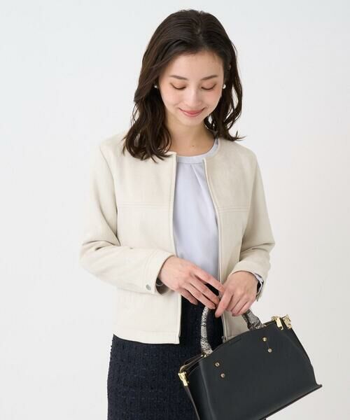 Maison de CINQ / メゾン ドゥ サンク その他アウター | 【小さいサイズ】フェイクスウェードショートブルゾン/洗える | 詳細4