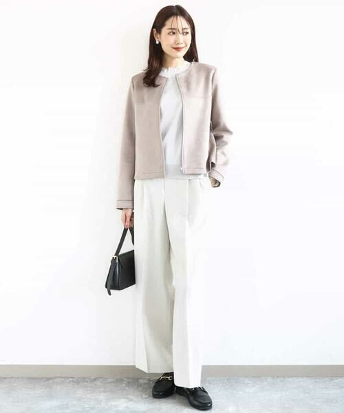 Maison de CINQ / メゾン ドゥ サンク その他アウター | 【小さいサイズ】フェイクスウェードショートブルゾン/洗える | 詳細4