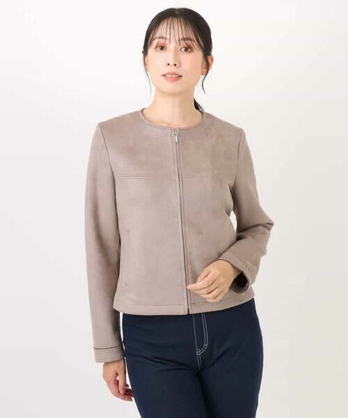 Maison de CINQ / メゾン ドゥ サンク その他アウター | 【小さいサイズ】フェイクスウェードショートブルゾン/洗える | 詳細7