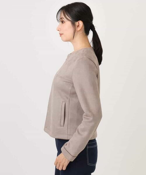 Maison de CINQ / メゾン ドゥ サンク その他アウター | 【小さいサイズ】フェイクスウェードショートブルゾン/洗える | 詳細8