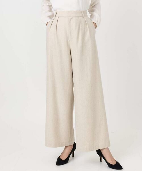 Maison de CINQ / メゾン ドゥ サンク チノ・ワークパンツ | カラーツイードワイドパンツ/洗える | 詳細1