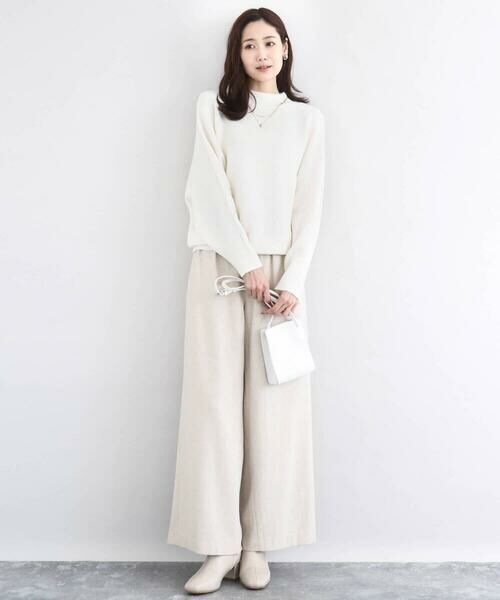 Maison de CINQ / メゾン ドゥ サンク チノ・ワークパンツ | カラーツイードワイドパンツ/洗える | 詳細11