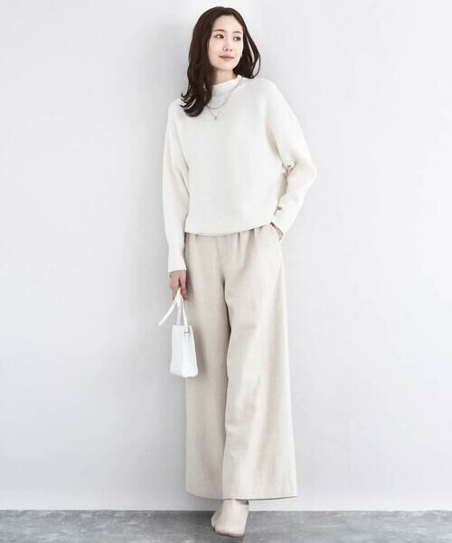 Maison de CINQ / メゾン ドゥ サンク チノ・ワークパンツ | カラーツイードワイドパンツ/洗える | 詳細12