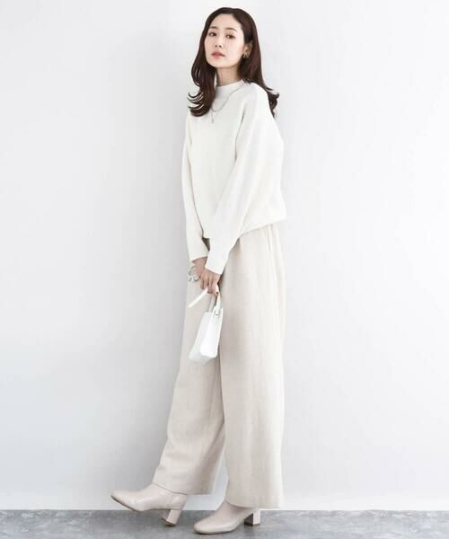 Maison de CINQ / メゾン ドゥ サンク チノ・ワークパンツ | カラーツイードワイドパンツ/洗える | 詳細13