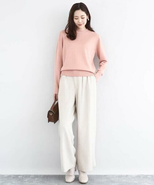 Maison de CINQ / メゾン ドゥ サンク チノ・ワークパンツ | カラーツイードワイドパンツ/洗える | 詳細14