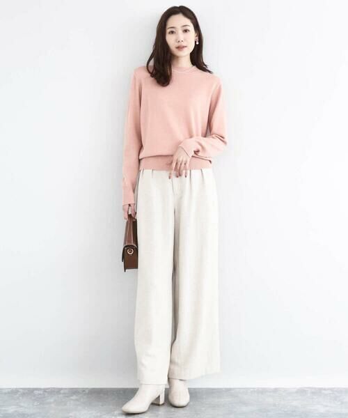 Maison de CINQ / メゾン ドゥ サンク チノ・ワークパンツ | カラーツイードワイドパンツ/洗える | 詳細15