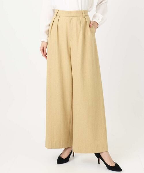 Maison de CINQ / メゾン ドゥ サンク チノ・ワークパンツ | カラーツイードワイドパンツ/洗える | 詳細2