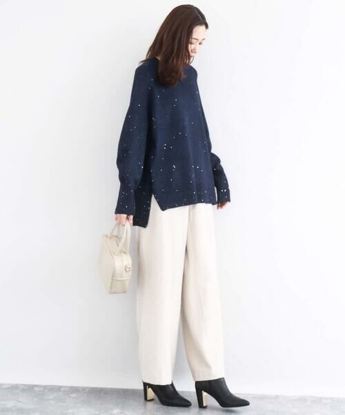 Maison de CINQ / メゾン ドゥ サンク チノ・ワークパンツ | カラーツイードワイドパンツ/洗える | 詳細24