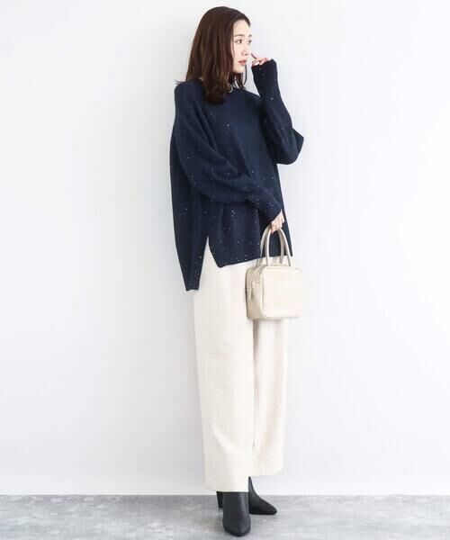 Maison de CINQ / メゾン ドゥ サンク チノ・ワークパンツ | カラーツイードワイドパンツ/洗える | 詳細25