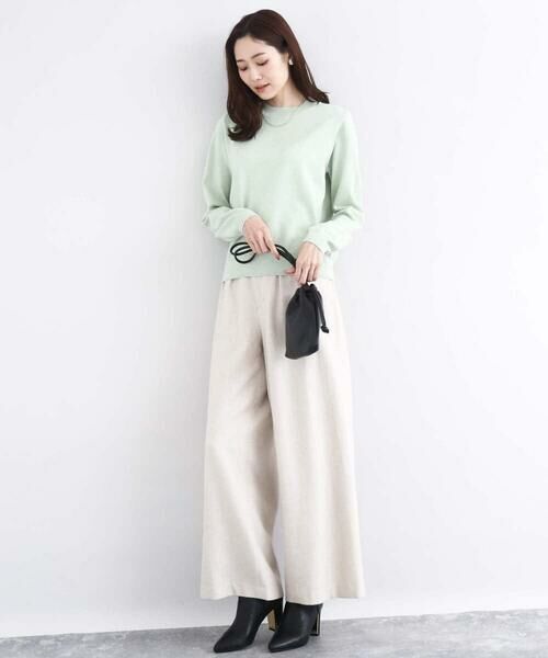 Maison de CINQ / メゾン ドゥ サンク チノ・ワークパンツ | カラーツイードワイドパンツ/洗える | 詳細28