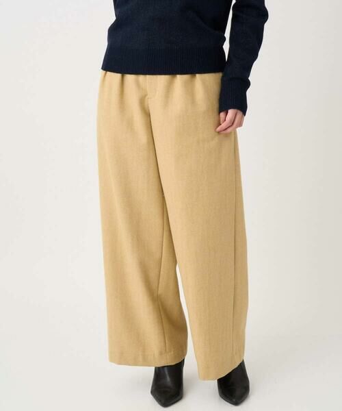 Maison de CINQ / メゾン ドゥ サンク チノ・ワークパンツ | 【小さいサイズ】カラーツイードワイドパンツ/洗える | 詳細1