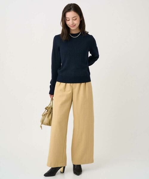 Maison de CINQ / メゾン ドゥ サンク チノ・ワークパンツ | 【小さいサイズ】カラーツイードワイドパンツ/洗える | 詳細18