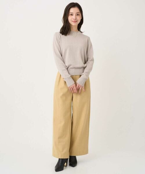 Maison de CINQ / メゾン ドゥ サンク チノ・ワークパンツ | 【小さいサイズ】カラーツイードワイドパンツ/洗える | 詳細19