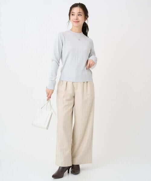 Maison de CINQ / メゾン ドゥ サンク チノ・ワークパンツ | 【小さいサイズ】カラーツイードワイドパンツ/洗える | 詳細28