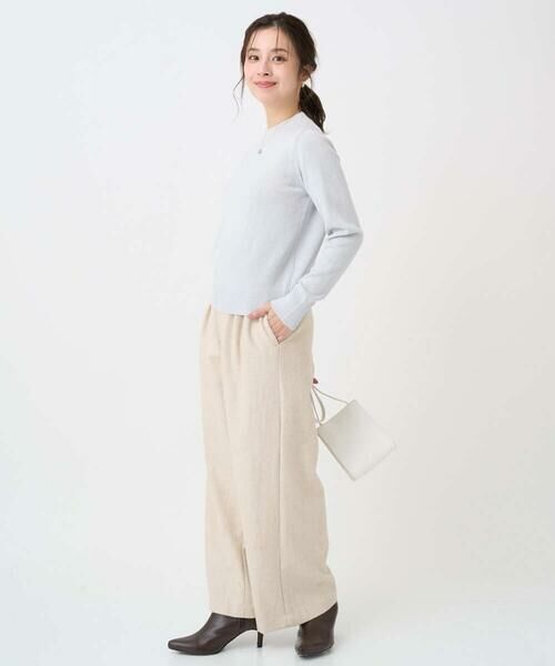 Maison de CINQ / メゾン ドゥ サンク チノ・ワークパンツ | 【小さいサイズ】カラーツイードワイドパンツ/洗える | 詳細29