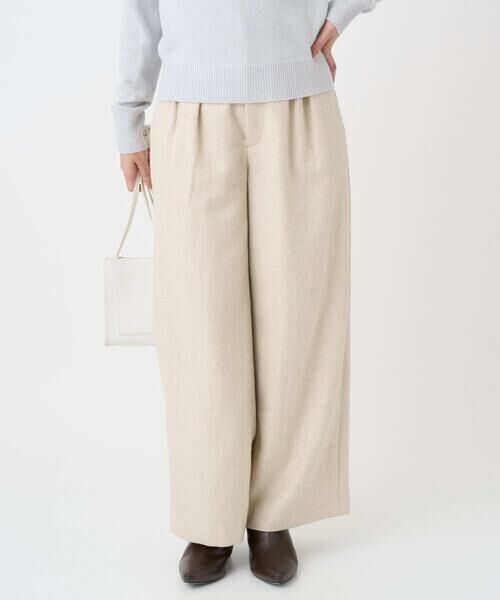 Maison de CINQ / メゾン ドゥ サンク チノ・ワークパンツ | 【小さいサイズ】カラーツイードワイドパンツ/洗える | 詳細3