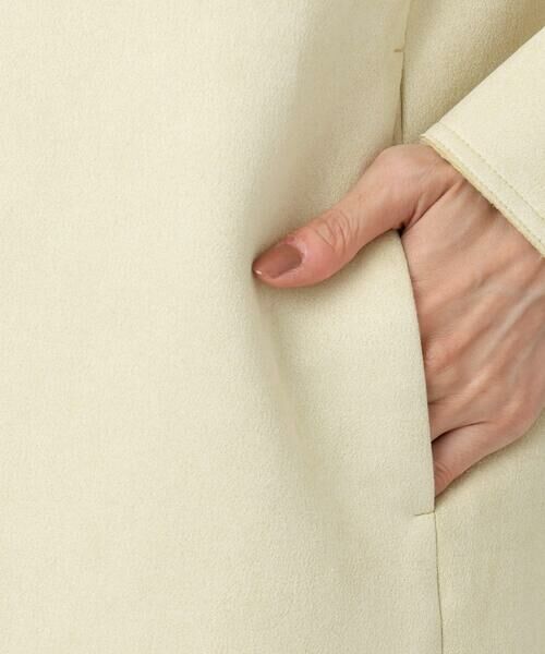 Maison de CINQ / メゾン ドゥ サンク ノーカラージャケット | 【小さいサイズ】フェイクスウェードノーカラーコート/洗える | 詳細10