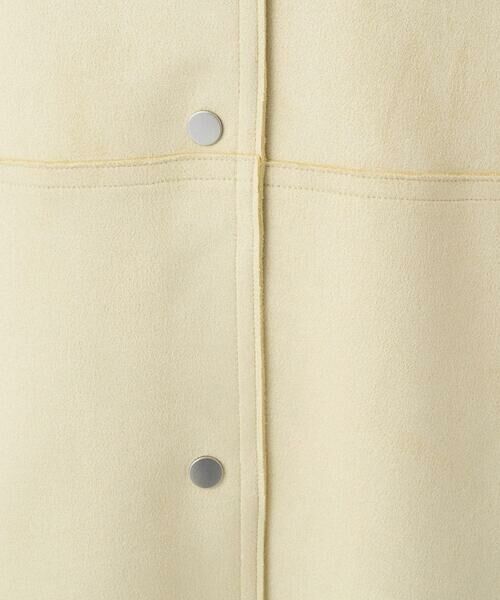 Maison de CINQ / メゾン ドゥ サンク ノーカラージャケット | 【小さいサイズ】フェイクスウェードノーカラーコート/洗える | 詳細13