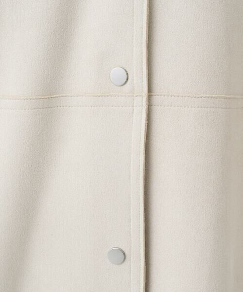 Maison de CINQ / メゾン ドゥ サンク ノーカラージャケット | 【小さいサイズ】フェイクスウェードノーカラーコート/洗える | 詳細15