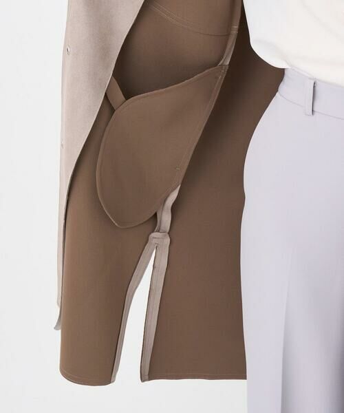 Maison de CINQ / メゾン ドゥ サンク ノーカラージャケット | 【小さいサイズ】フェイクスウェードノーカラーコート/洗える | 詳細16