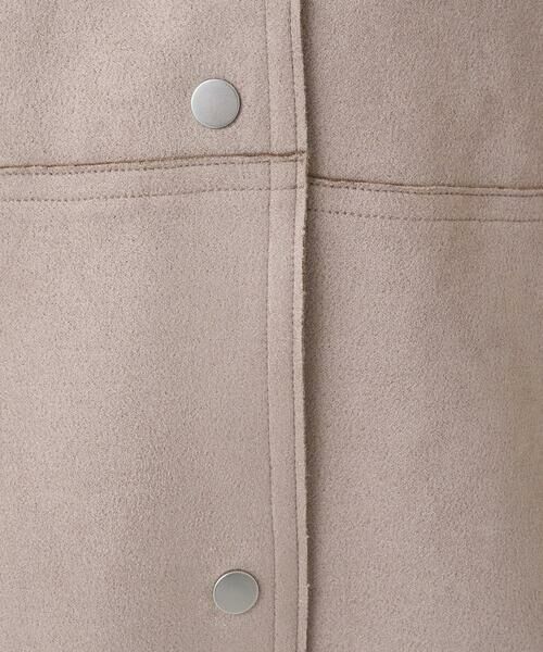 Maison de CINQ / メゾン ドゥ サンク ノーカラージャケット | 【小さいサイズ】フェイクスウェードノーカラーコート/洗える | 詳細17