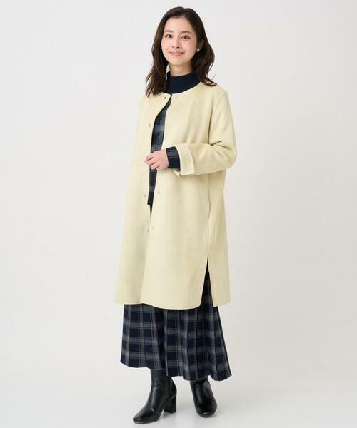 Maison de CINQ / メゾン ドゥ サンク ノーカラージャケット | 【小さいサイズ】フェイクスウェードノーカラーコート/洗える | 詳細25