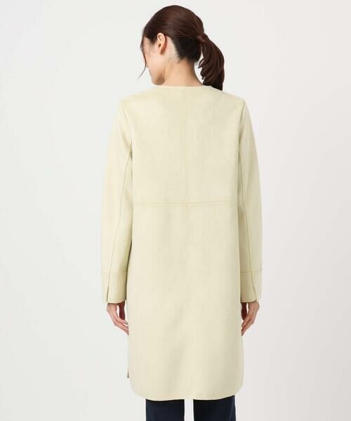 Maison de CINQ / メゾン ドゥ サンク ノーカラージャケット | 【小さいサイズ】フェイクスウェードノーカラーコート/洗える | 詳細7