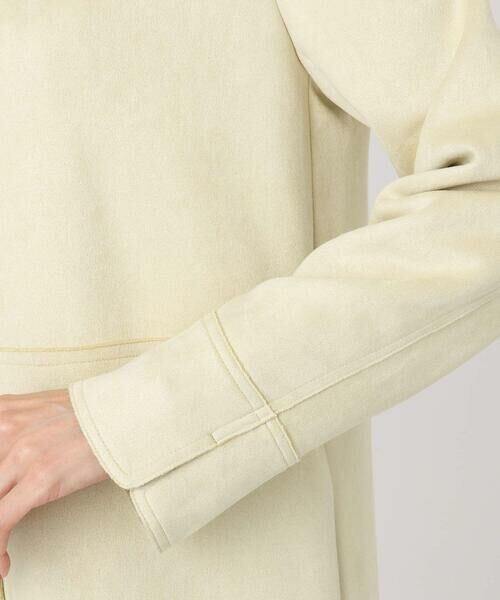 Maison de CINQ / メゾン ドゥ サンク ノーカラージャケット | 【小さいサイズ】フェイクスウェードノーカラーコート/洗える | 詳細9