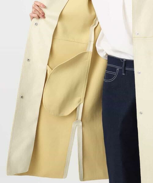 Maison de CINQ / メゾン ドゥ サンク ノーカラージャケット | フェイクスウェードノーカラーコート/洗える | 詳細18