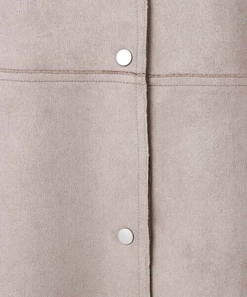 Maison de CINQ / メゾン ドゥ サンク ノーカラージャケット | フェイクスウェードノーカラーコート/洗える | 詳細22
