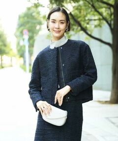 Maison de CINQ / メゾン ドゥ サンク セットアップ | [小さいサイズ]ファンシーツイードショートジャケット