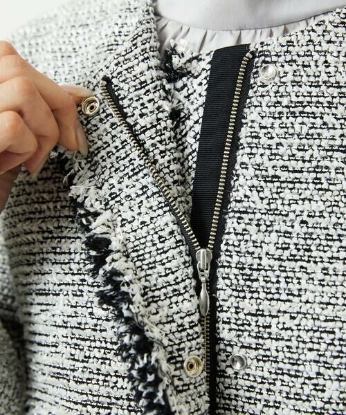 Maison de CINQ / メゾン ドゥ サンク セットアップ | [小さいサイズ]ファンシーツイードショートジャケット | 詳細12