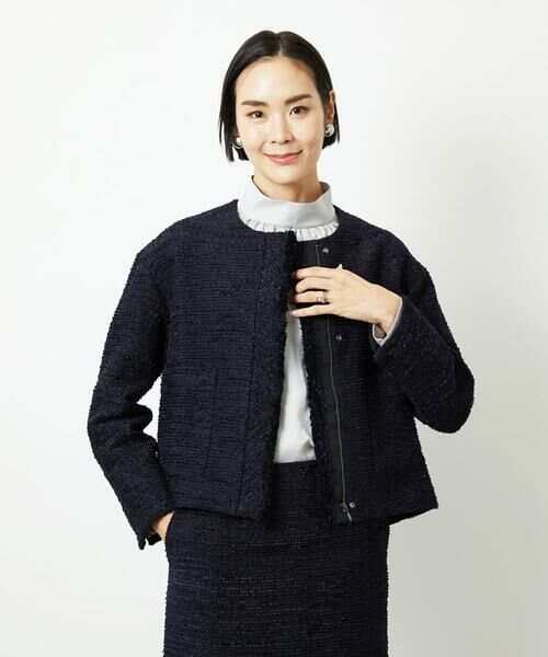 Maison de CINQ / メゾン ドゥ サンク セットアップ | [小さいサイズ]ファンシーツイードショートジャケット | 詳細2