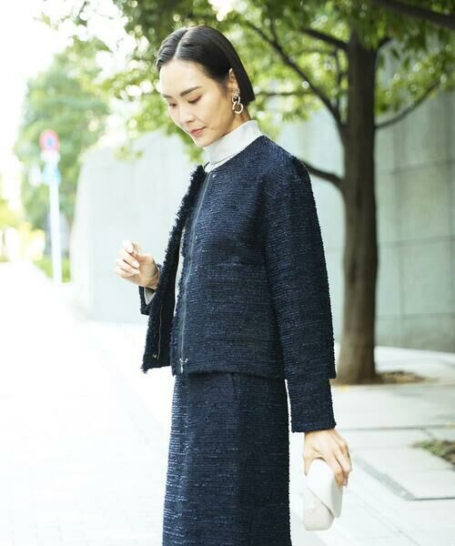 Maison de CINQ / メゾン ドゥ サンク セットアップ | [小さいサイズ]ファンシーツイードショートジャケット | 詳細26