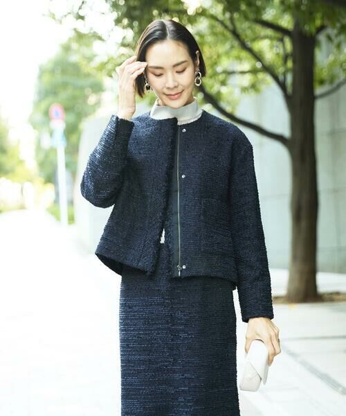 Maison de CINQ / メゾン ドゥ サンク セットアップ | [小さいサイズ]ファンシーツイードショートジャケット | 詳細27