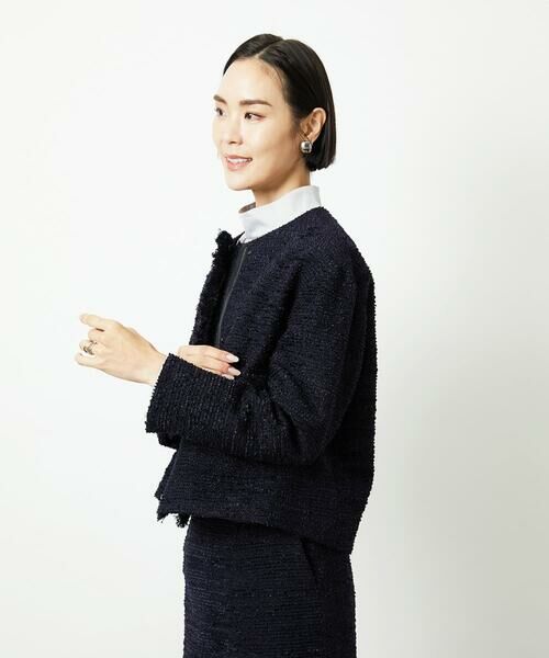 Maison de CINQ / メゾン ドゥ サンク セットアップ | [小さいサイズ]ファンシーツイードショートジャケット | 詳細4