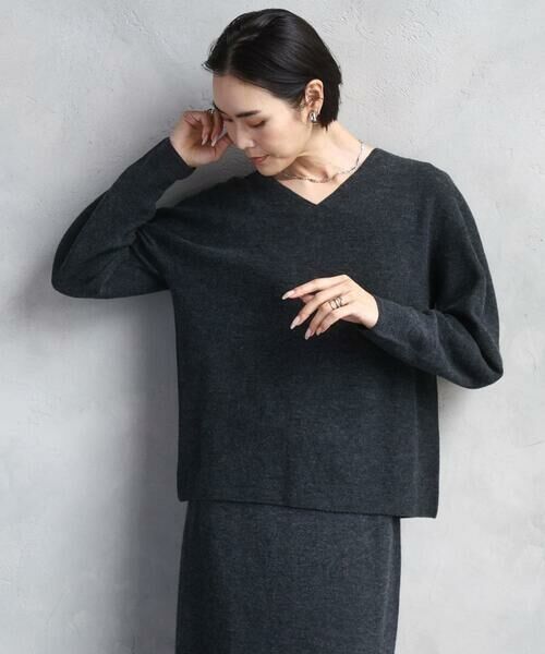 Maison de CINQ / メゾン ドゥ サンク ニット・セーター | [セットアップ対応]Vネックニット | 詳細1