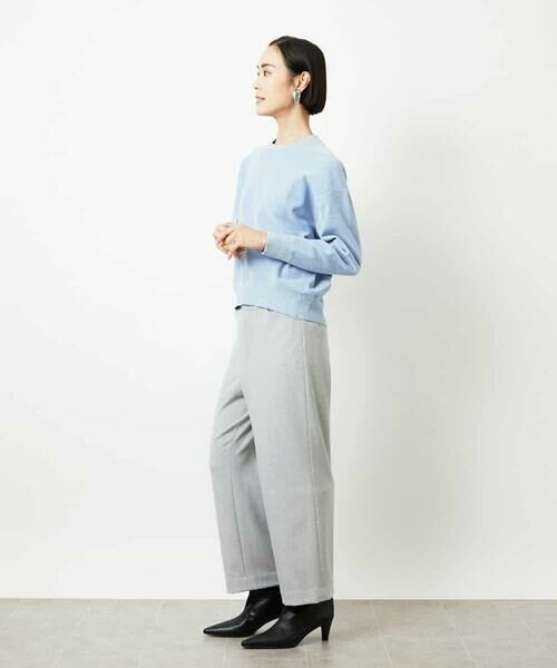 Maison de CINQ / メゾン ドゥ サンク その他パンツ | [小さいサイズ]［定番人気］ストレッチ裏起毛ワイドパンツ | 詳細15