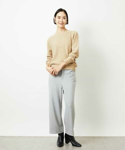 Maison de CINQ / メゾン ドゥ サンク その他パンツ | [小さいサイズ]［定番人気］ストレッチ裏起毛ワイドパンツ | 詳細20