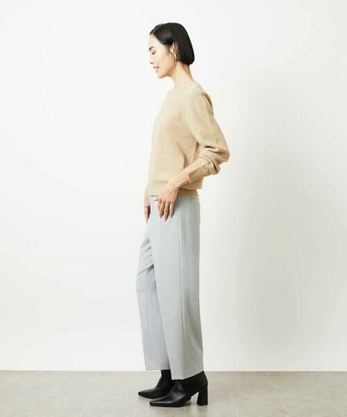 Maison de CINQ / メゾン ドゥ サンク その他パンツ | [小さいサイズ]［定番人気］ストレッチ裏起毛ワイドパンツ | 詳細21