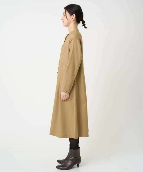 Maison de CINQ / メゾン ドゥ サンク ロング・マキシ丈ワンピース | ウール混デニム前開きワンピース | 詳細10