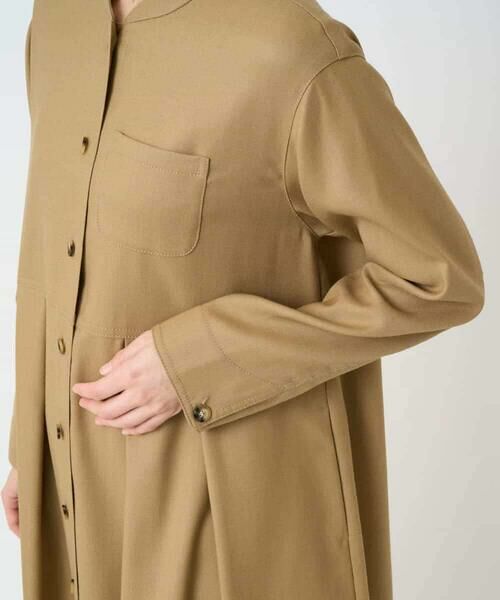 Maison de CINQ / メゾン ドゥ サンク ロング・マキシ丈ワンピース | ウール混デニム前開きワンピース | 詳細13